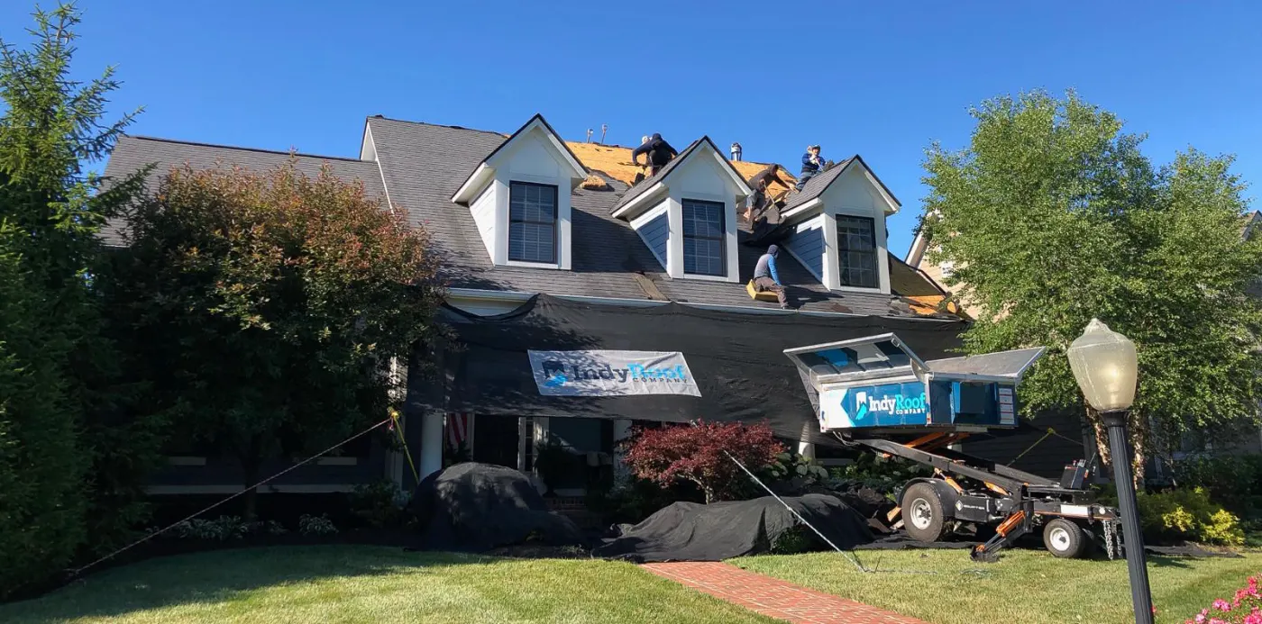 Roof inspection documented on a Harbour Trees home